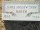 James Andrew Baker Gravestone