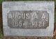 Augusta (Schunk) Gravestone