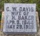 Cornelia (Davis) Baker Headstone