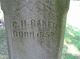 Edward W & Maria (Hardiker) Baker Gravestone Inscription Side 2
