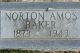 Norton Amos Baker Gravestone