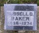 Russell D Baker Gravestone