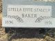 Stella Effie (Stalcup) Baker Gravestone