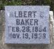 Albert Clark Baker Gravestone