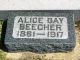 Alice Day Beecher Headstone