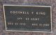 Cogswell P King Grave Marker