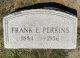 Frank E Perkins Gravestone