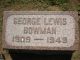 George Lewis Bowman Headstone