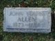 John Young Allen Headstone