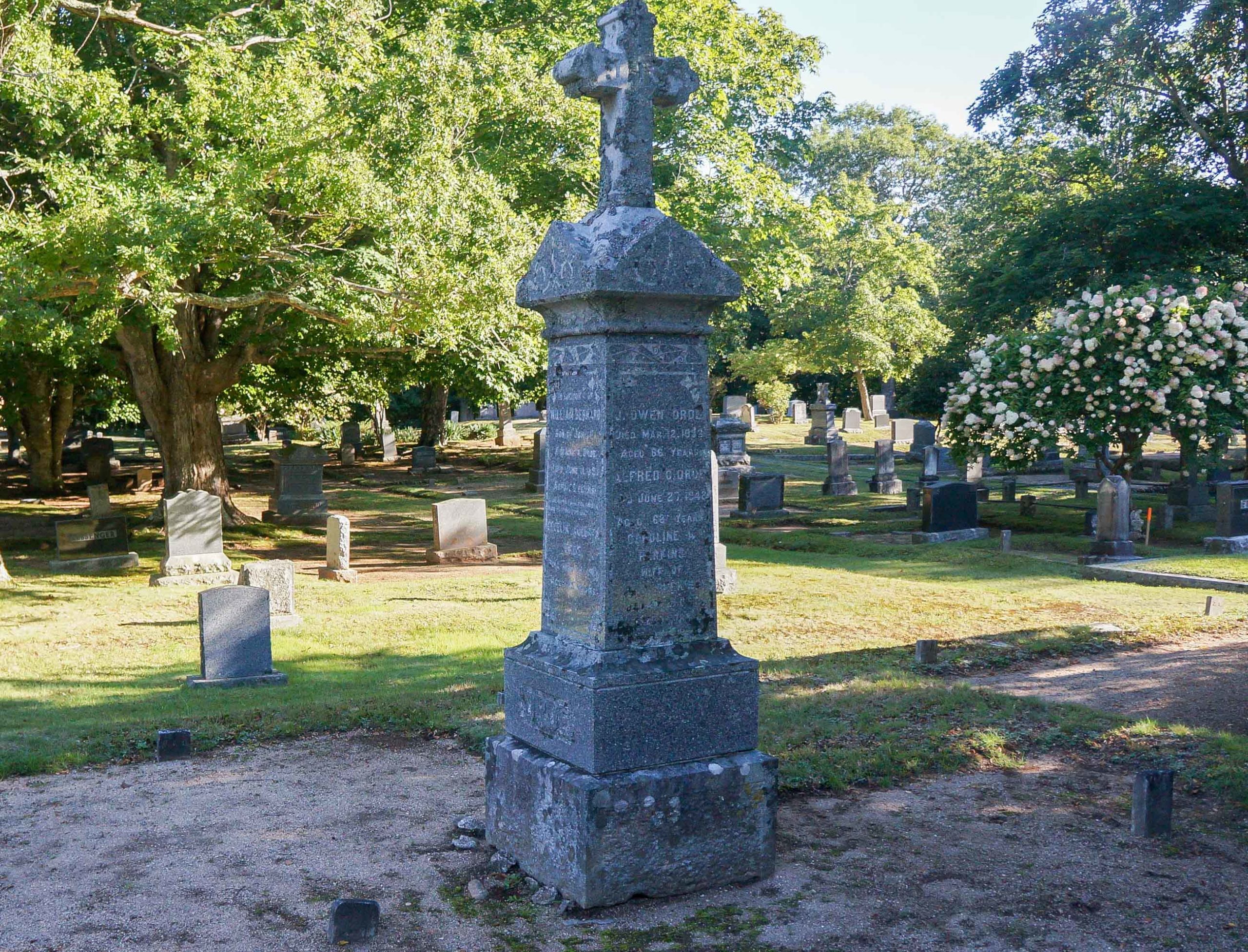 William Rutherford Perkins Grave site in Woodland Cemetery, Annapolis