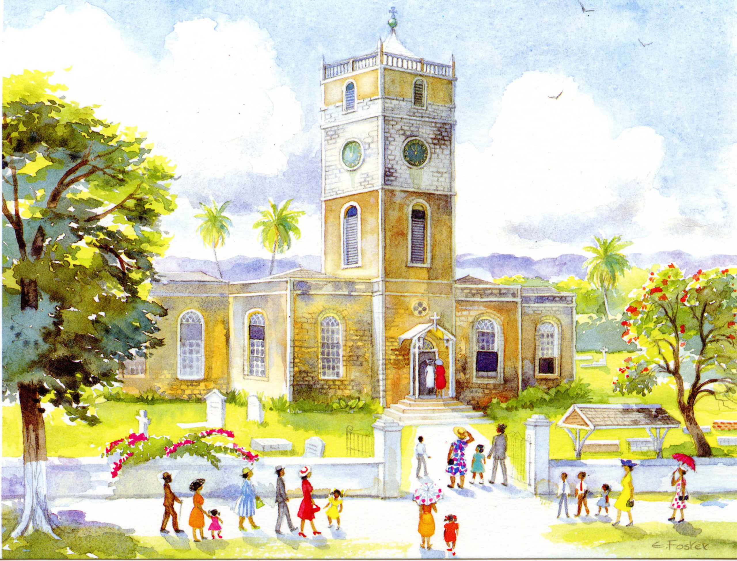 Trelawny Parish Church Postcard