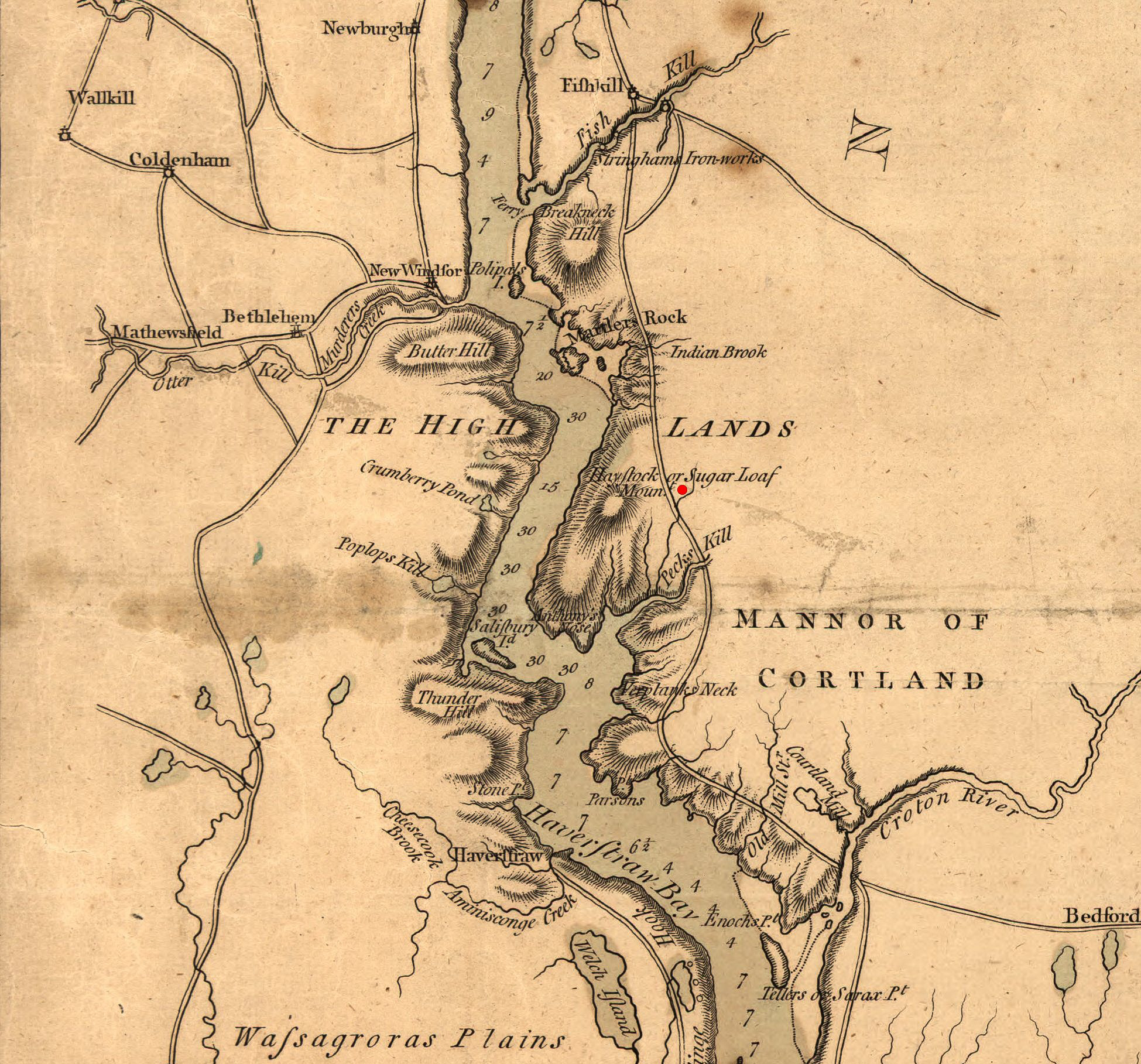 Hudson Highlands in 1776