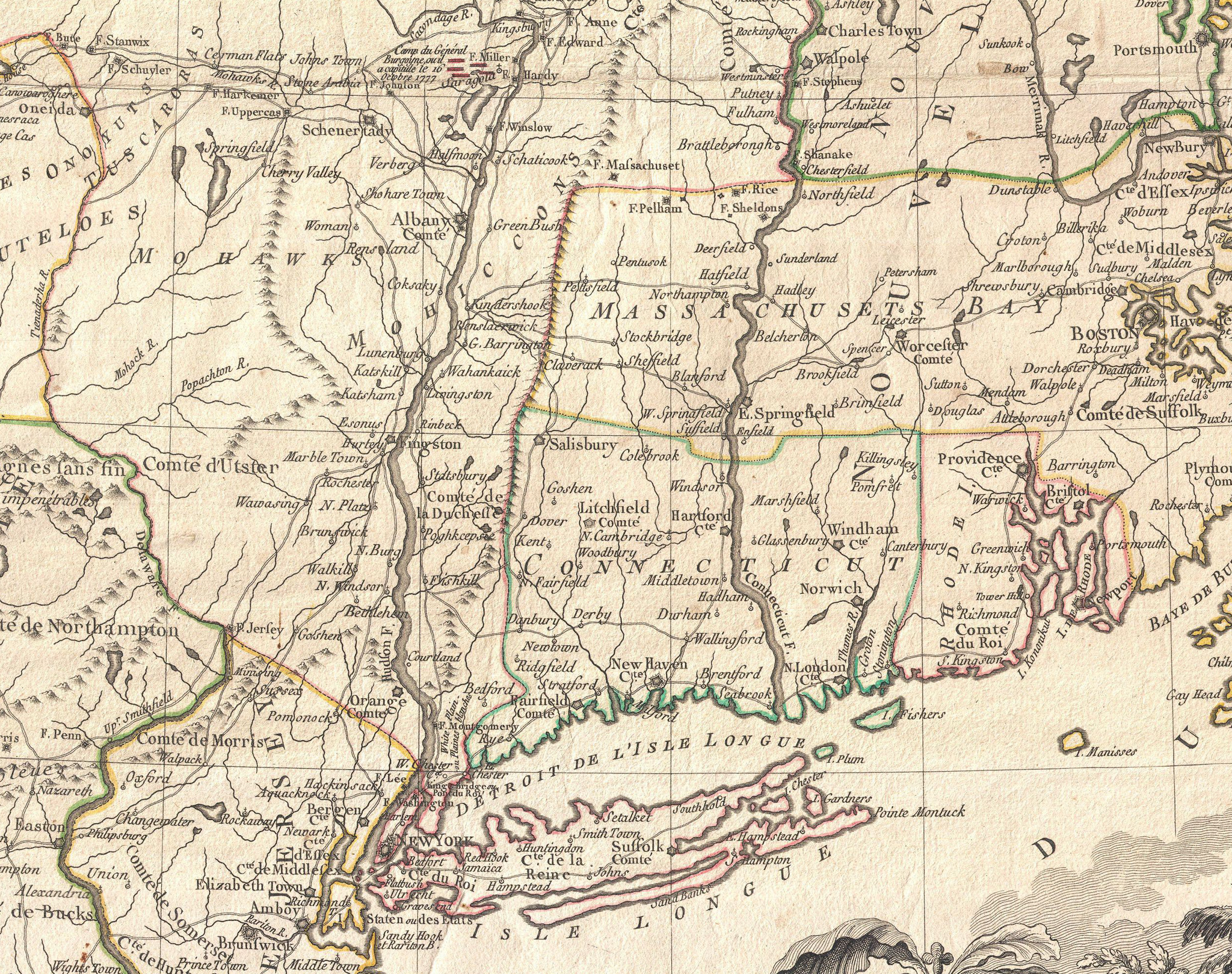 1777 Map of New York and New England (Revolutionary_War) by Brio
