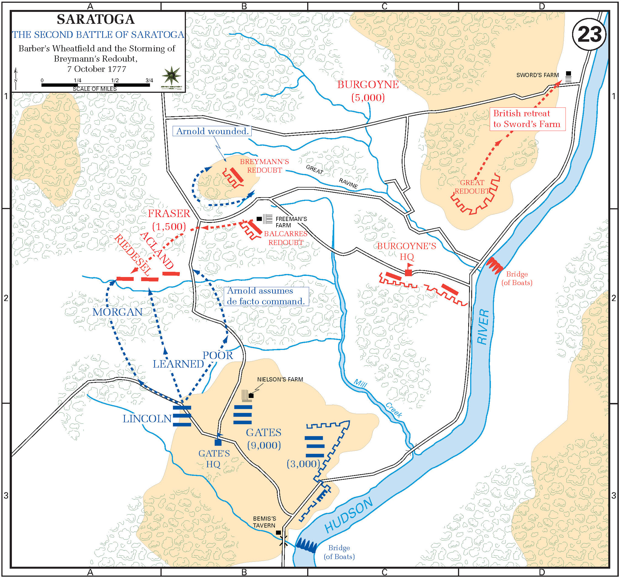 Second Battle of Saratoga on 7 Oct 1777