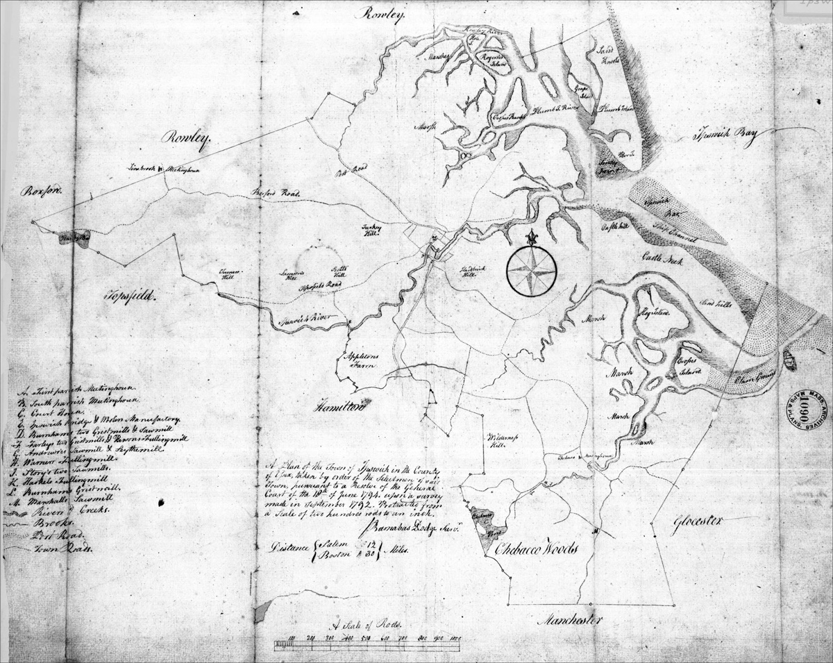 1795 Ipswich Map