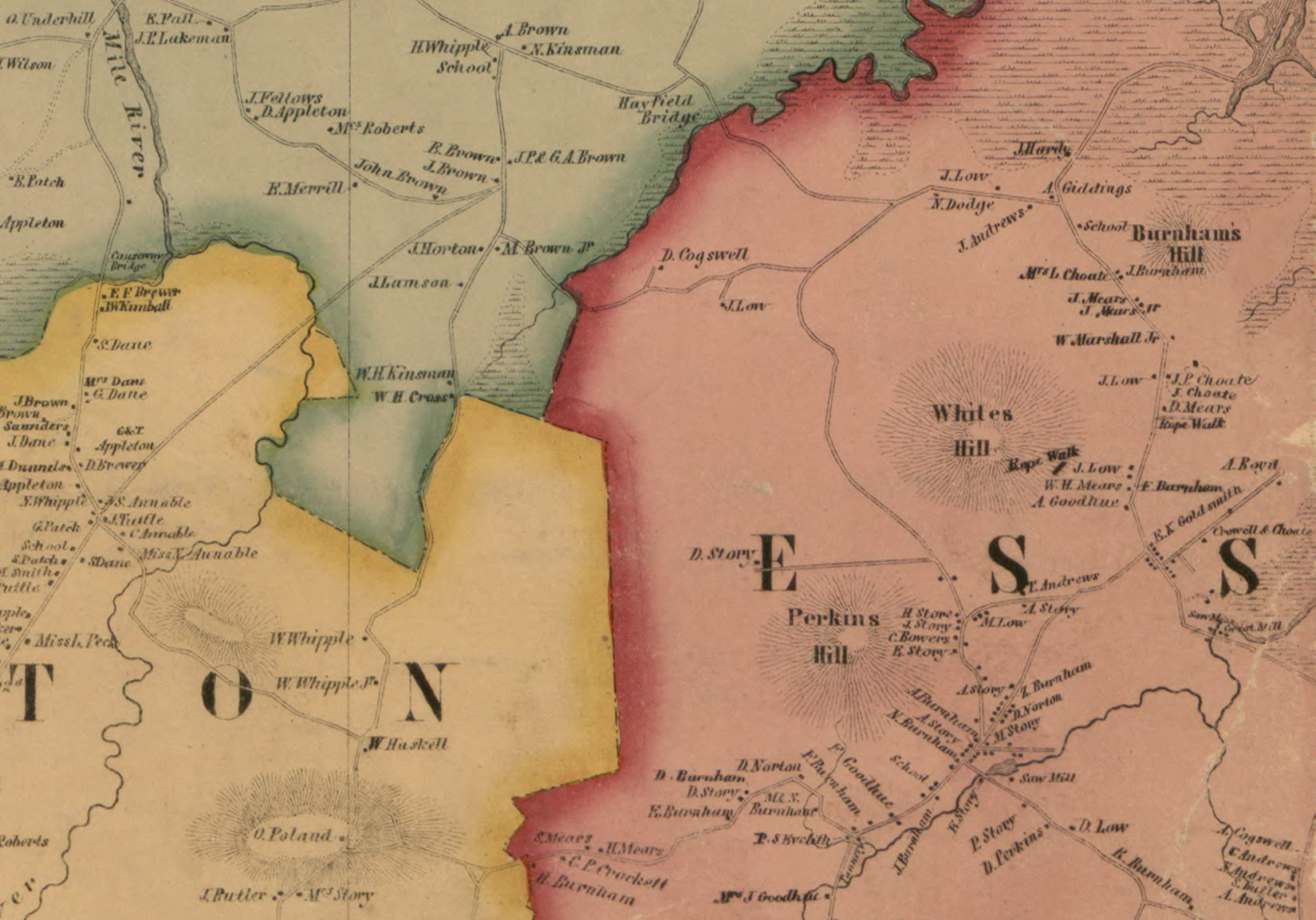 1856 Essex County Map
