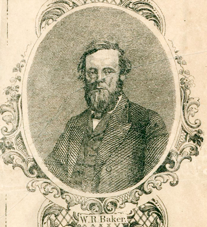 William R Baker in 1867