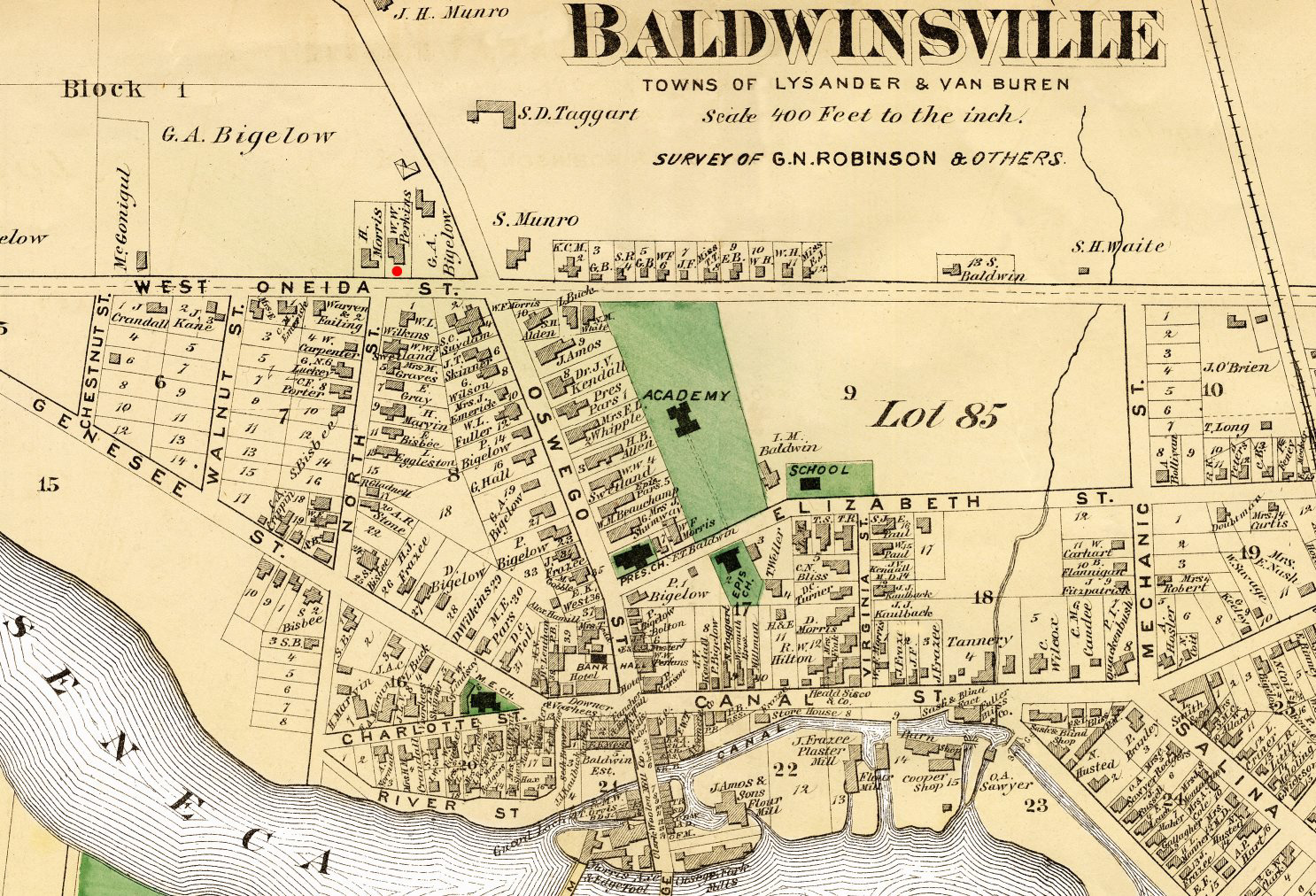 1875 Baldwinsville NY Map