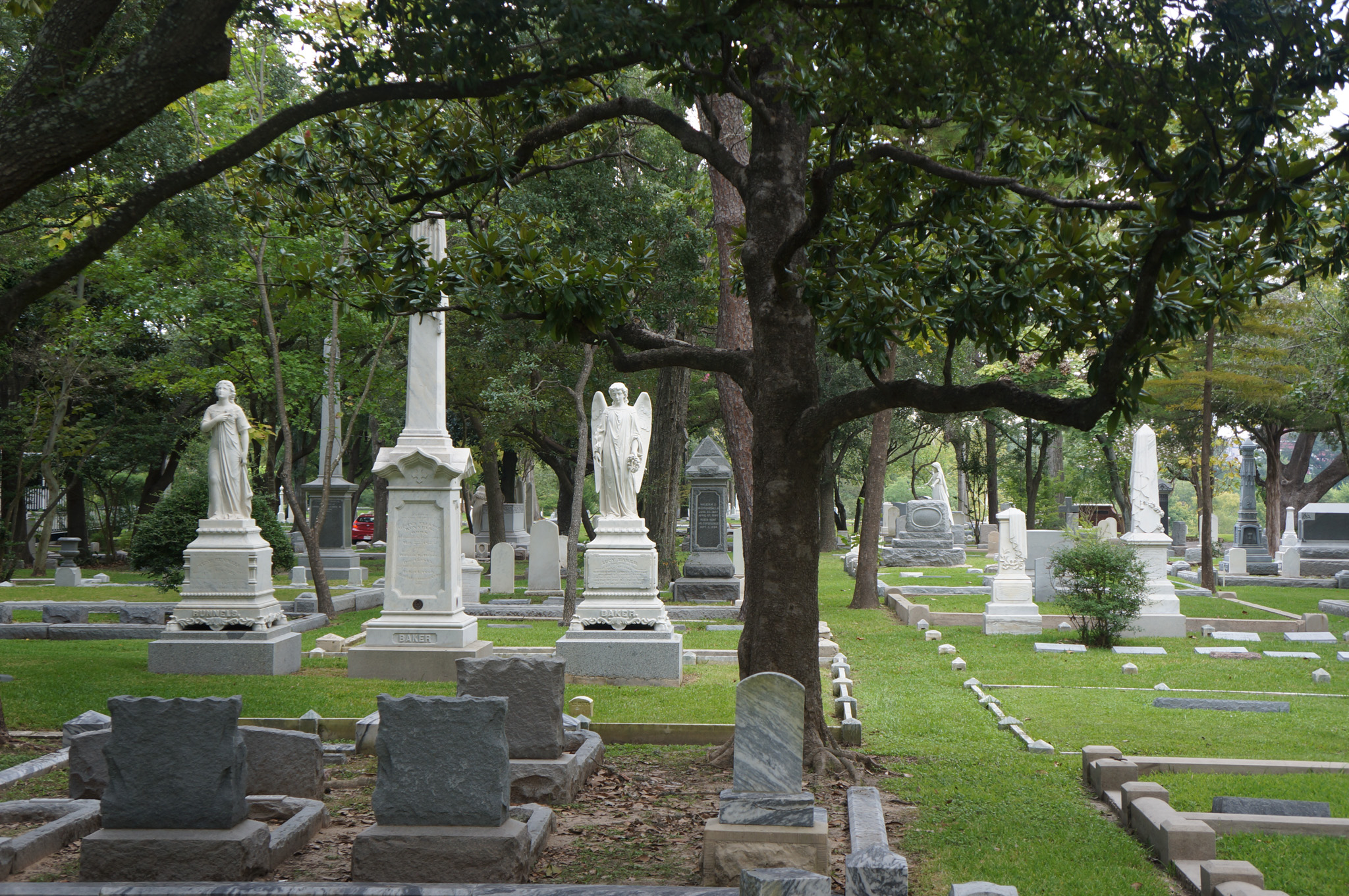 Baker Family Gravestones in Glenwood Cemetery