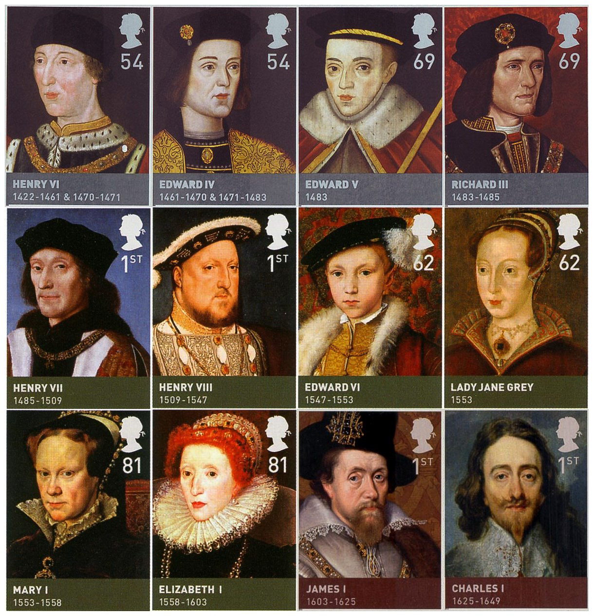 English Rulers 1422 - 1649
