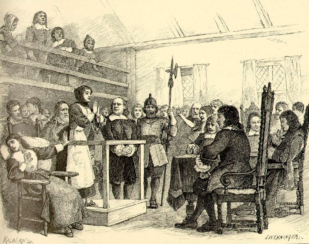 Scene from the Salem Witch Trial